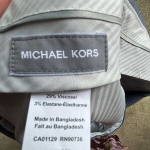 Michael Kors blue  Herringbone Patterned pants 36 x 30